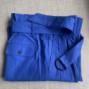 EUC Banana Republic Women’s Royal Blue Bootcut Pants, Paper-bag High Waist